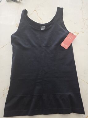Yummie by Heather Thomson Black Seamless Tank with Built-In Support 1X/2X
